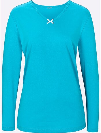 T-shirt de pyjama jersey fin - taille standard - moda vilona