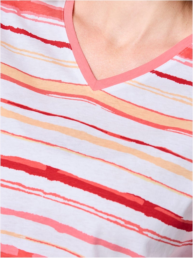 T-shirt de pyjama jersey fin - taille standard - witt Rose - Kiabi