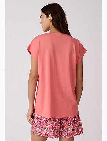 T-shirt de pyjama pur coton - damart