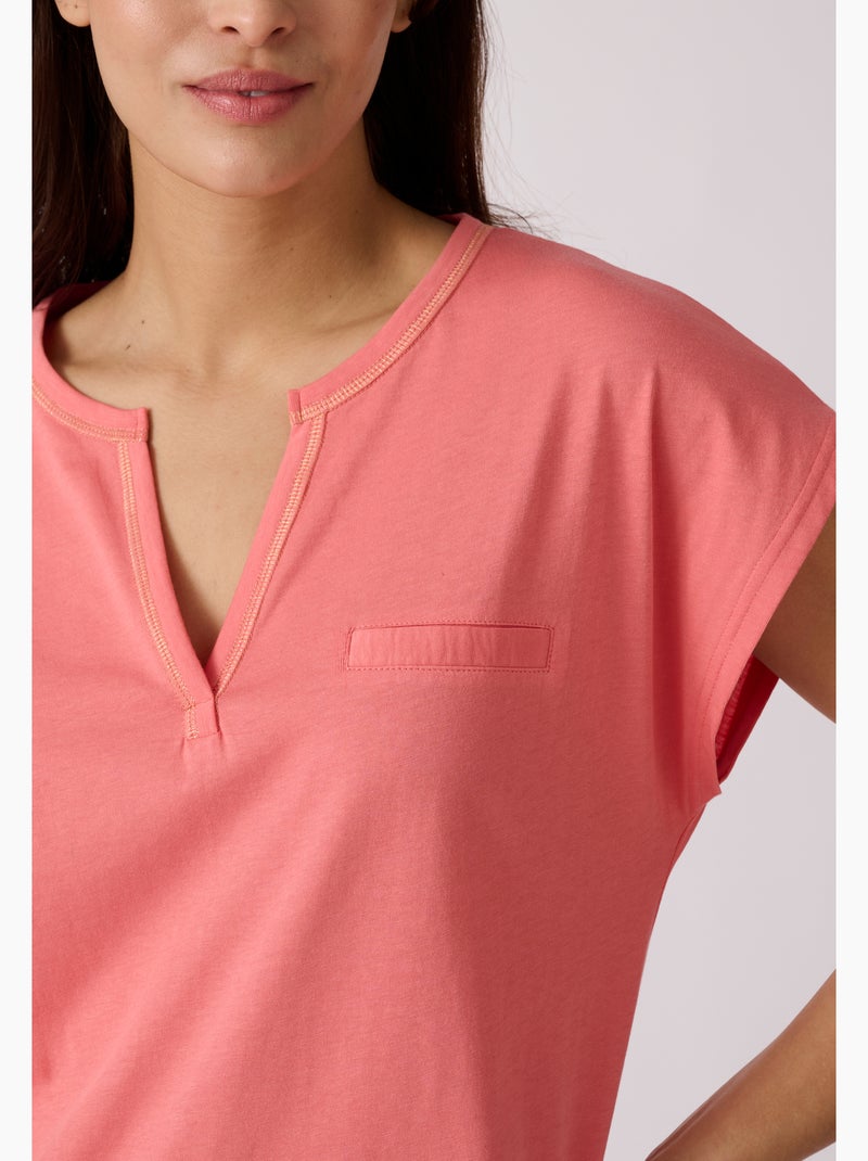 T-shirt de pyjama pur coton - damart Orange - Kiabi