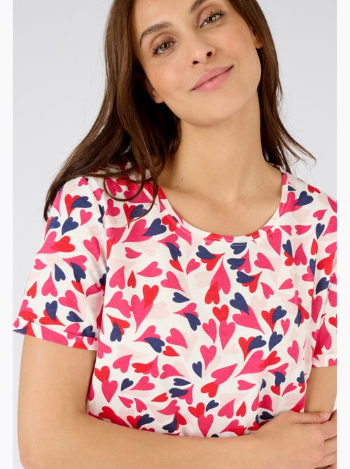T-shirt de pyjama pur coton peigné - Damart - Kiabi