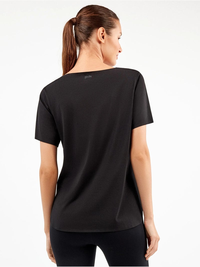 T-shirt de sport à manches courtes Noir - Kiabi