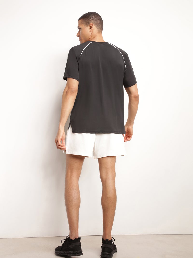 T-Shirt de Sport Col Rond Dim Move Noir - Kiabi