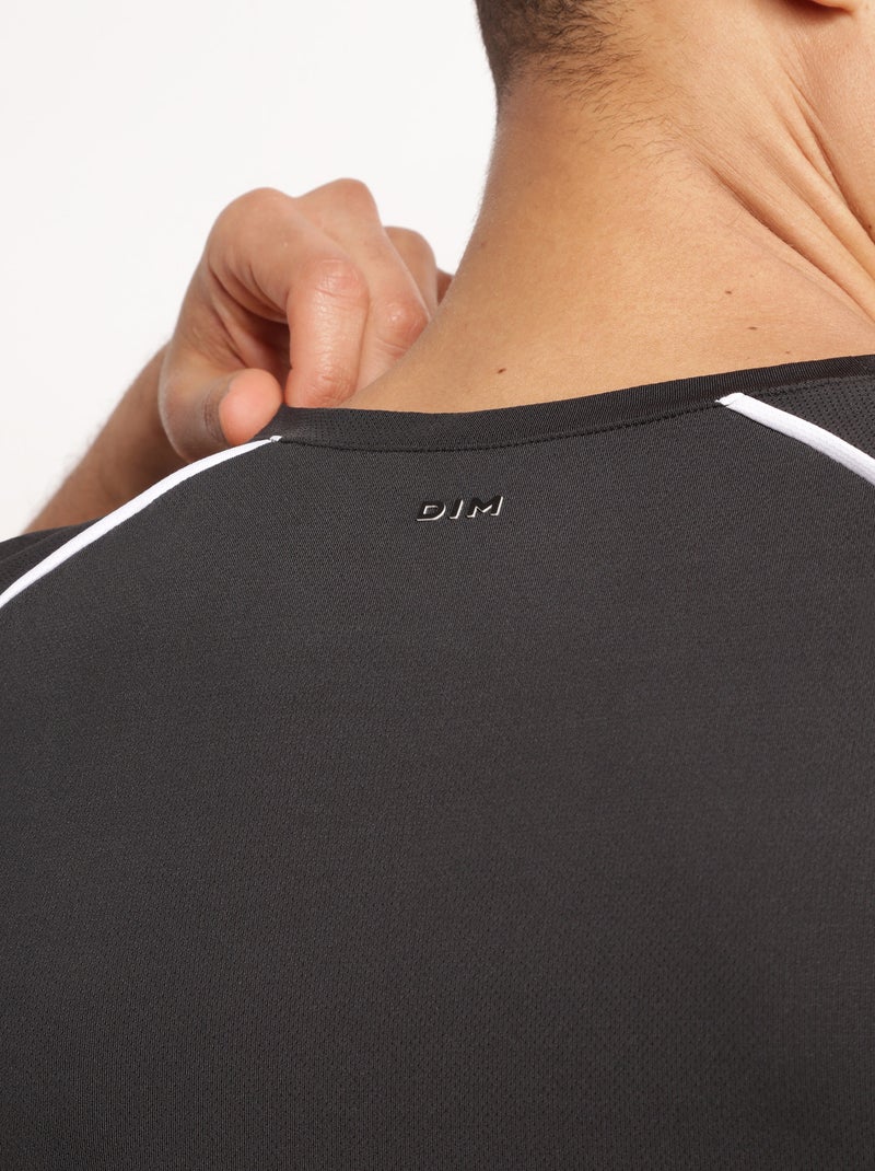 T-Shirt de Sport Col Rond Dim Move Noir - Kiabi