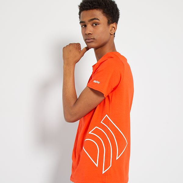T-shirt de sport éco-conçu Garçon adolescent - orange - Kiabi - 5,00€