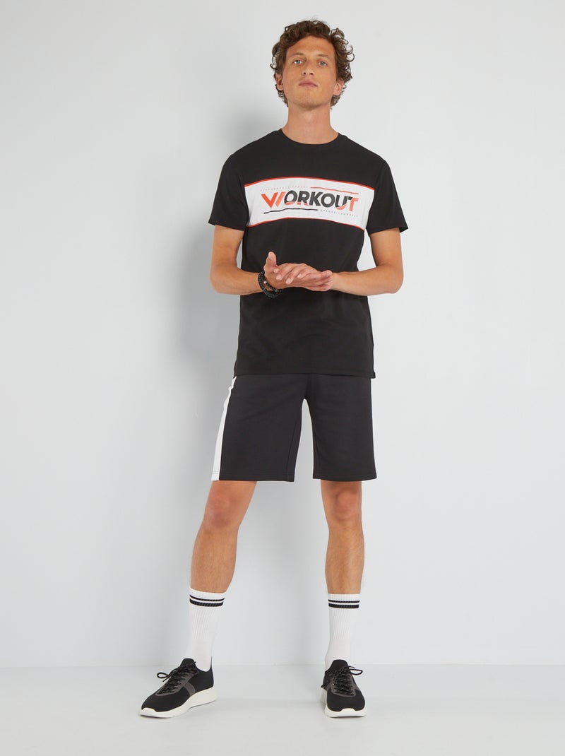 T-shirt de sport en jersey Noir - Kiabi