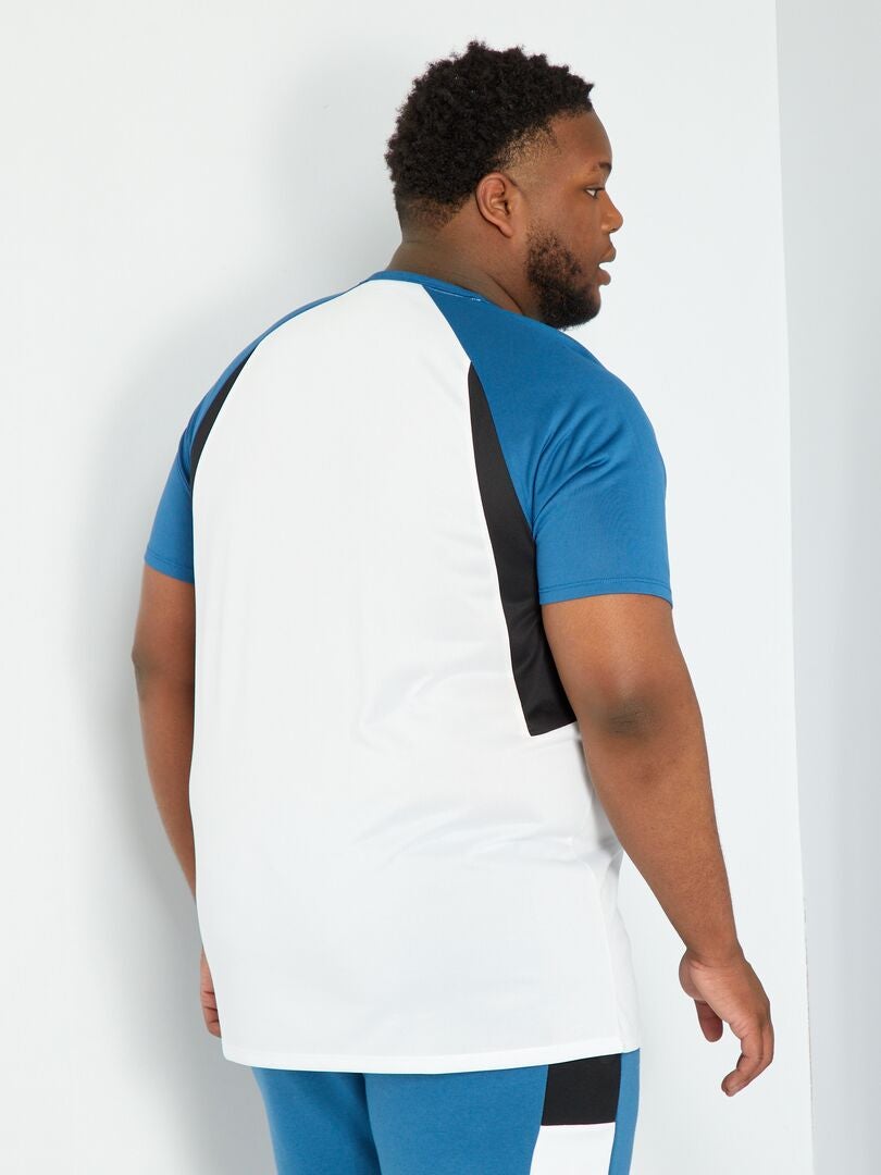 T-shirt de sport en microfibre blanc - Kiabi