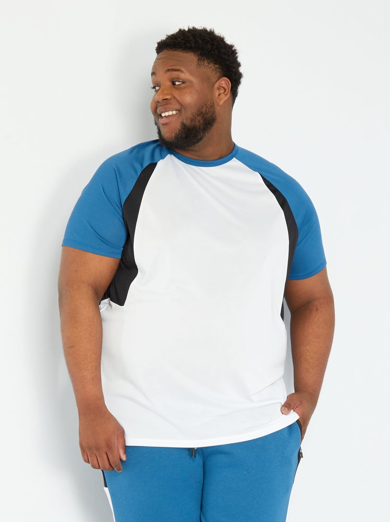 T-shirt de sport en microfibre blanc - Kiabi