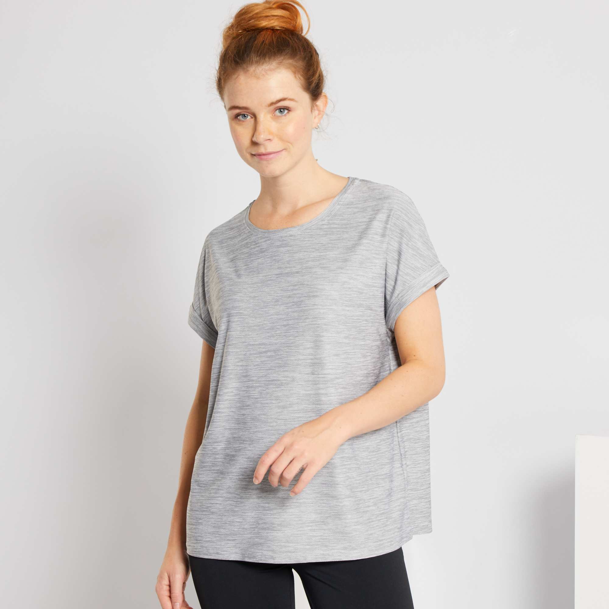 T Shirt De Sport Femme Gris Kiabi