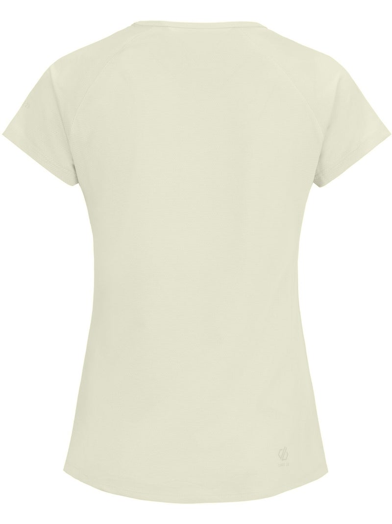 T-shirt de sport manches courtes corral - dare 2b Crème - Kiabi