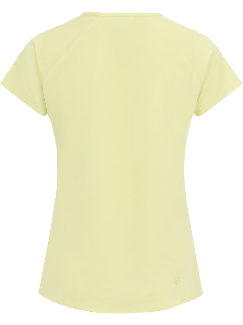 T-shirt de sport manches courtes corral - dare 2b Jaune pâle - Kiabi