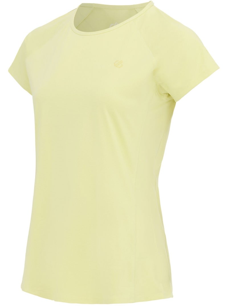 T-shirt de sport manches courtes corral - dare 2b Jaune pâle - Kiabi