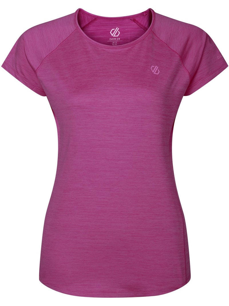 T-shirt de sport manches courtes corral - dare 2b Rose clair - Kiabi