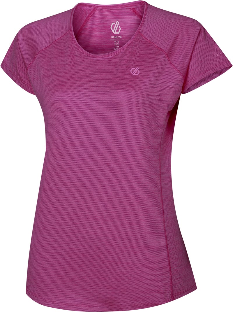 T-shirt de sport manches courtes corral - dare 2b Rose clair - Kiabi