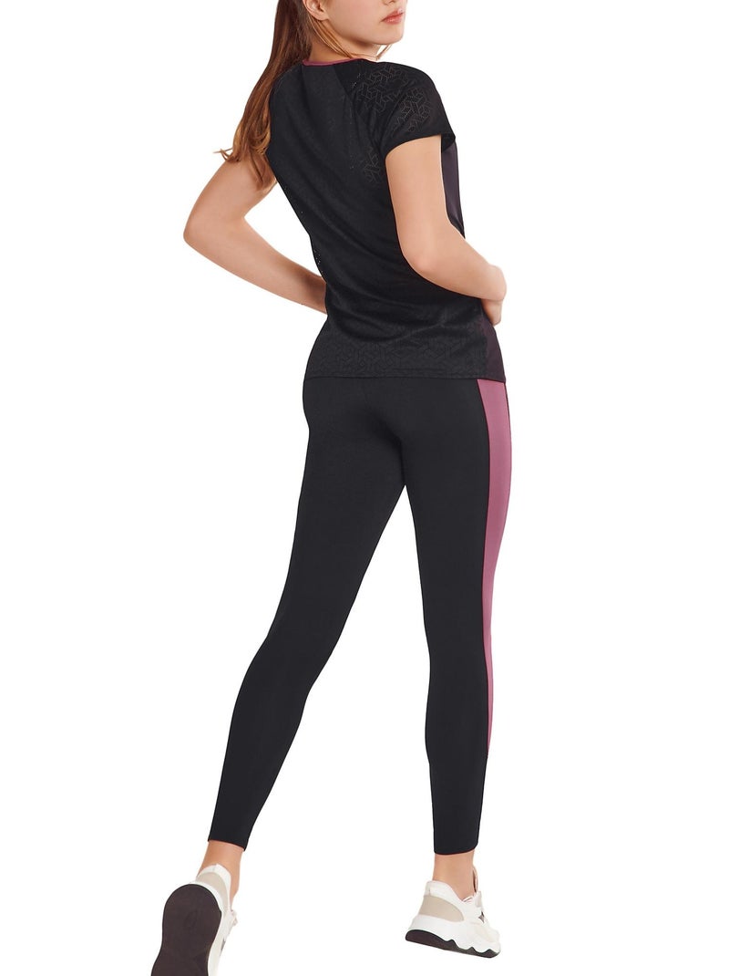 T-shirt de sport manches courtes Playful Noir - Kiabi