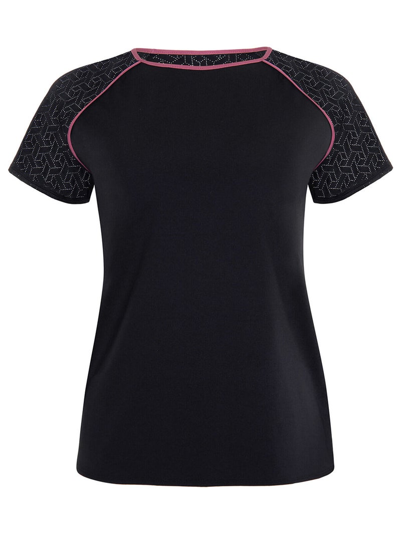 T-shirt de sport manches courtes Playful Noir - Kiabi