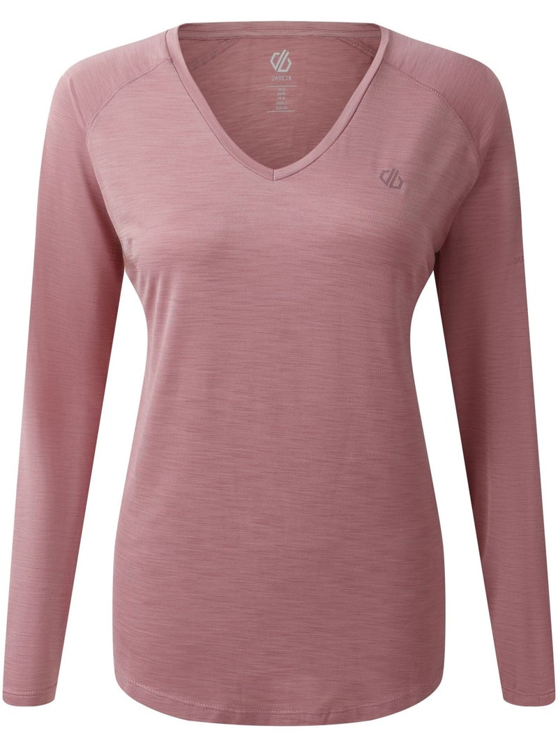 T-shirt de sport manches longues discern - dare 2b Mauve lilas - Kiabi