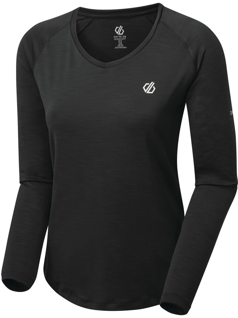 T-shirt de sport manches longues discern - dare 2b Noir - Kiabi