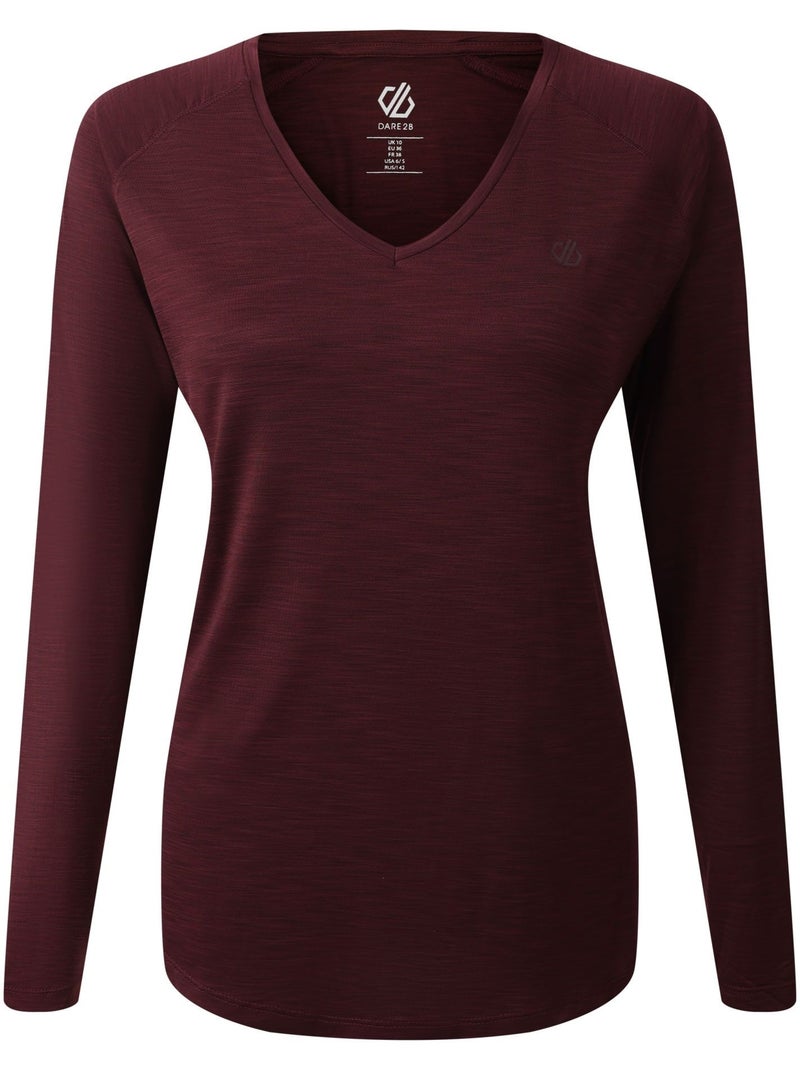T-shirt de sport manches longues discern - dare 2b Violet figue - Kiabi