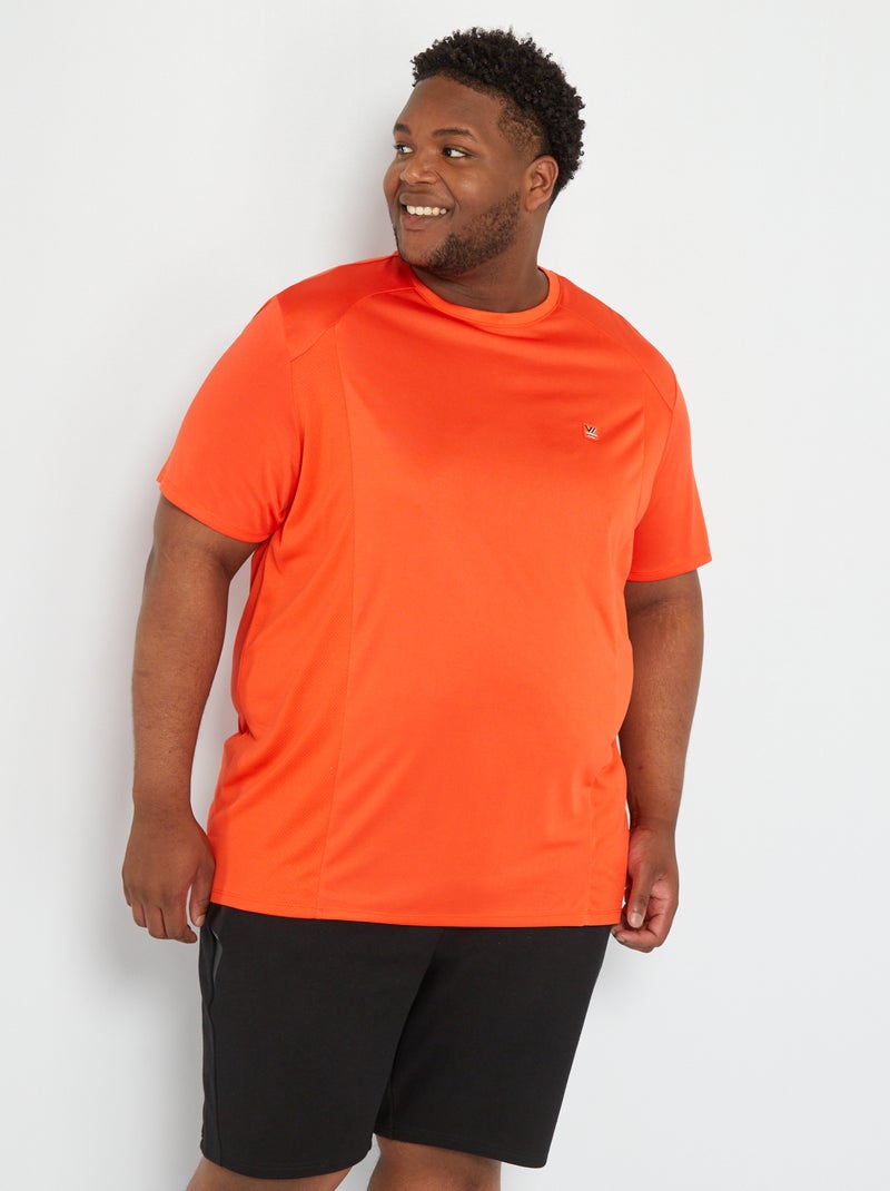 T-shirt de sport uni Orange - Kiabi