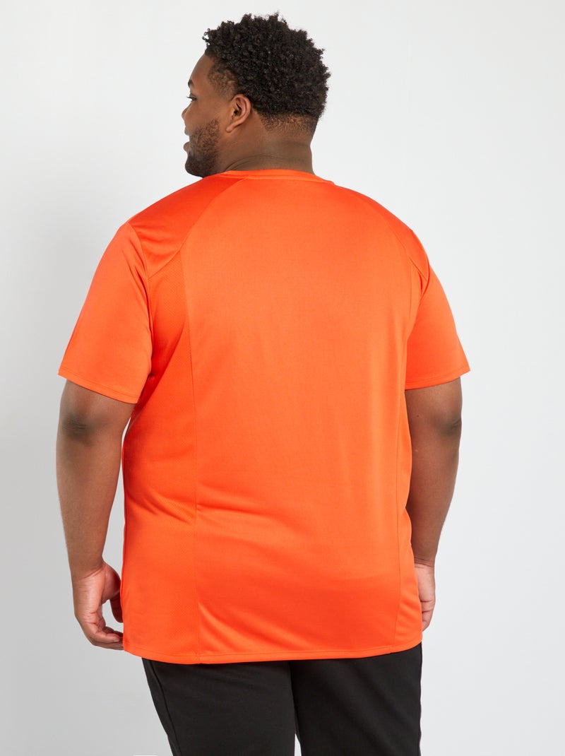 T-shirt de sport uni Orange - Kiabi