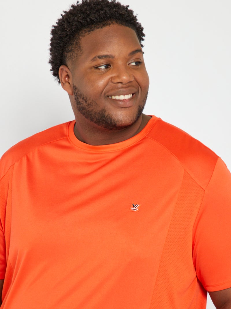 T-shirt de sport uni Orange - Kiabi