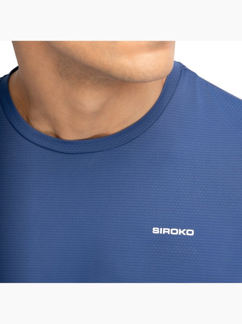 T-shirt de tennis manches courtes homme tennis homme lob Bleu - Kiabi