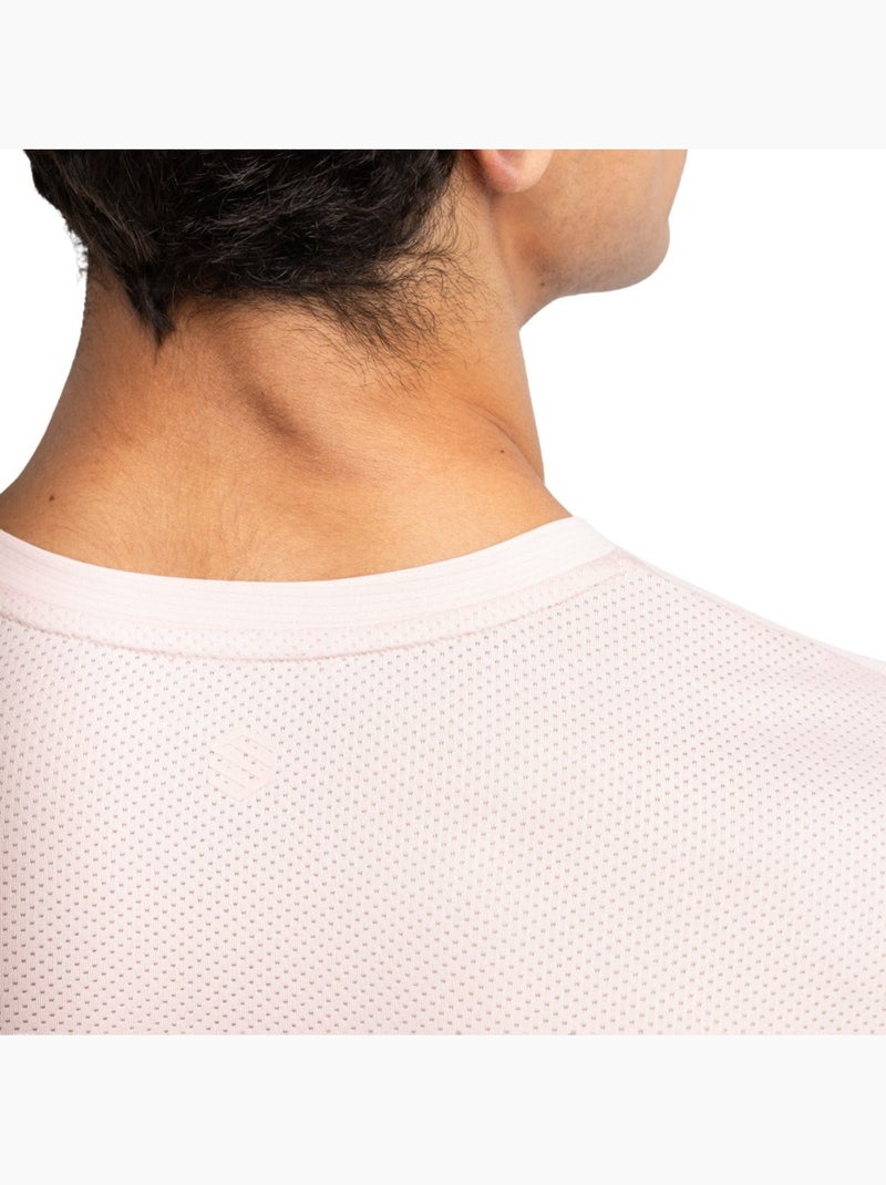 T-shirt de tennis manches courtes homme tennis homme lob Rose - Kiabi