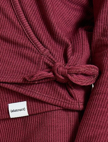Ekstract - T-shirt de yoga cache-cœur à manches longues