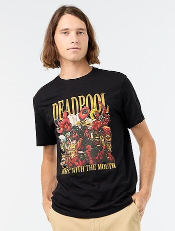 T-shirt 'Deadpool' 'Marvel' à manches courtes