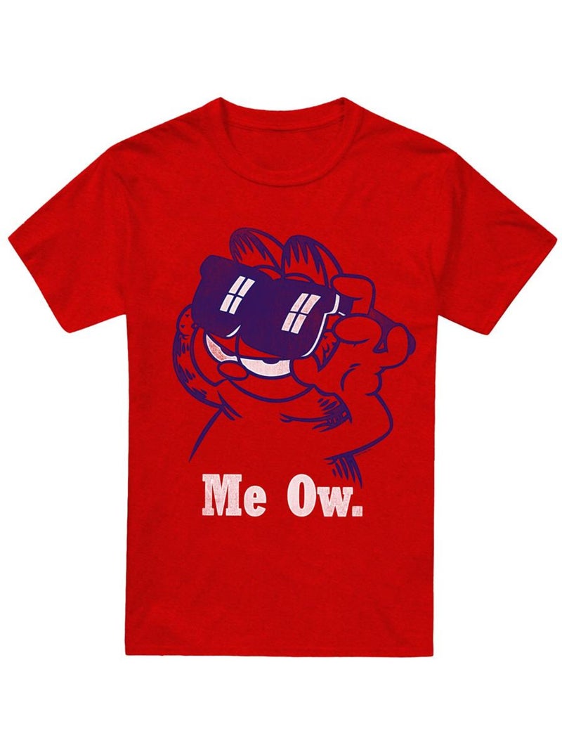 T-shirt deal with it - garfield Rouge - Kiabi