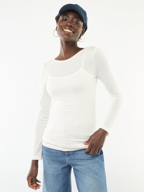 T-shirt débardeur 2-en-1 - Kiabi