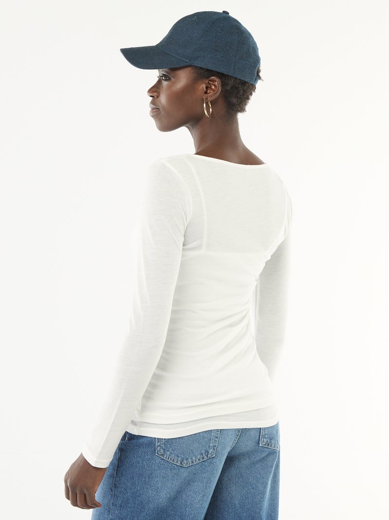 T-shirt débardeur 2-en-1 Blanc - Kiabi