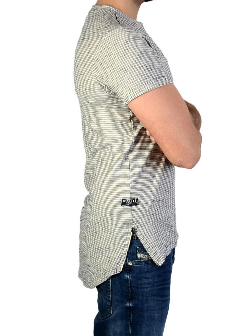 T-shirt Deeluxe S16-192 Matthew Off White Gris - Kiabi