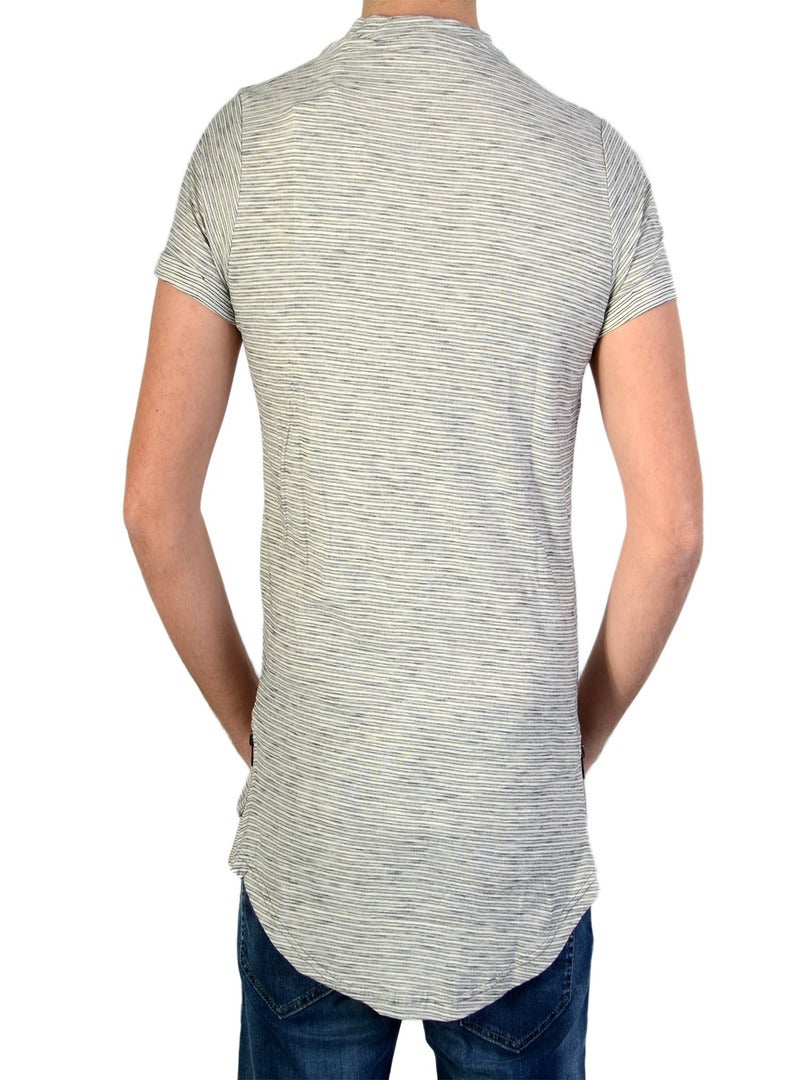 T-shirt Deeluxe S16-192 Matthew Off White Gris - Kiabi
