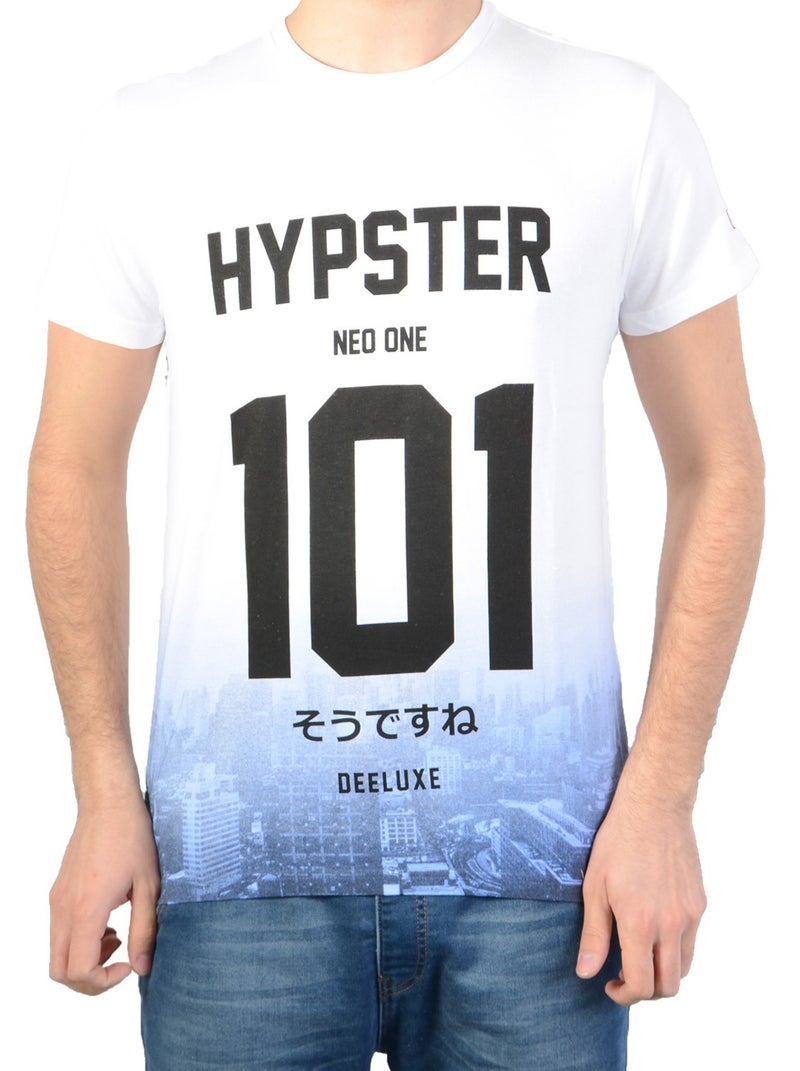 T Shirt Deeluxe S161106 Russel White Blanc - Kiabi