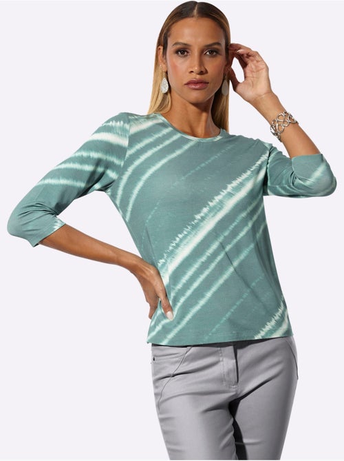 T-shirt dégradé de couleur - taille standard - helline - Kiabi T-shirt dégradé de couleur - taille standard - helline - Kiabi
