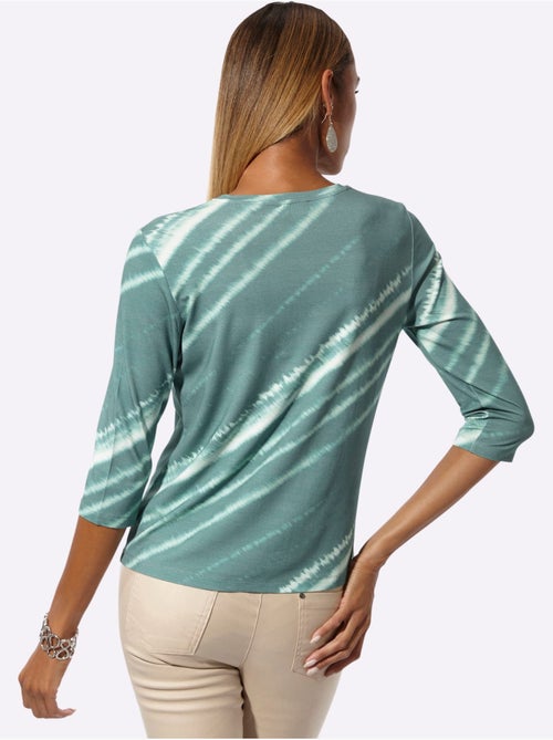 T-shirt dégradé de couleur - taille standard - helline - Kiabi T-shirt dégradé de couleur - taille standard - helline - Kiabi