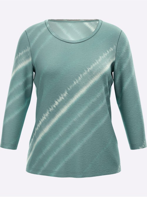 T-shirt dégradé de couleur - taille standard - helline - Kiabi T-shirt dégradé de couleur - taille standard - helline - Kiabi