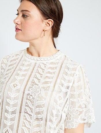 T-shirt dentelle