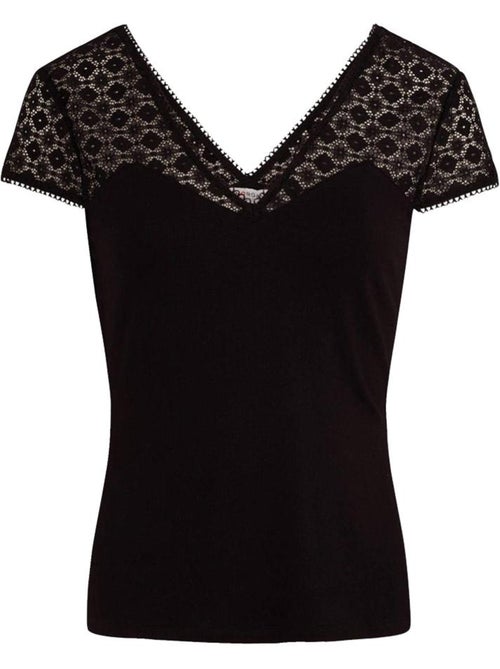 T-shirt  Dentelle Femme Morgan DFLO - Kiabi