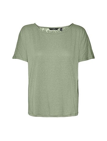 T-shirt Dentelle Femme Vero Moda