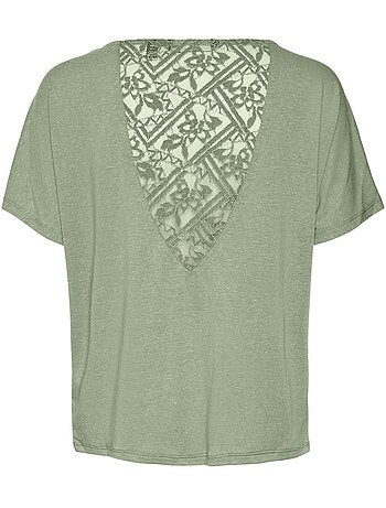 T-shirt Dentelle Femme Vero Moda