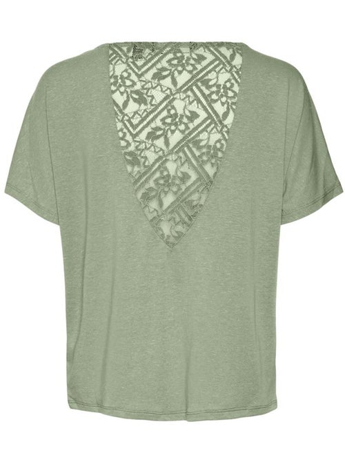 T-shirt Dentelle Femme Vero Moda - Kiabi