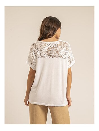 T-shirt dentelle FERASSIA