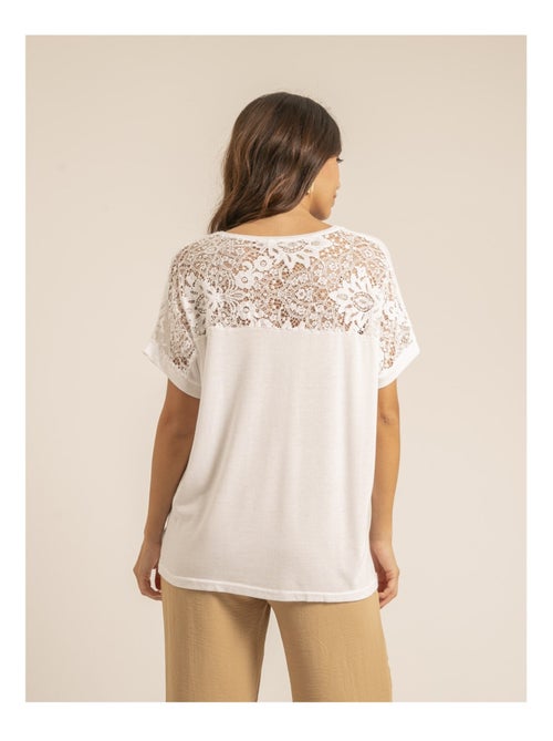 T-shirt dentelle FERASSIA - Kiabi