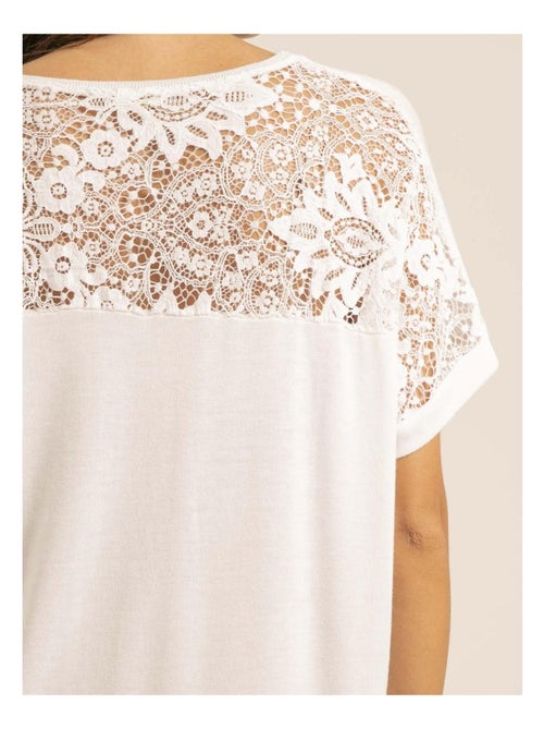 T-shirt dentelle FERASSIA - Kiabi