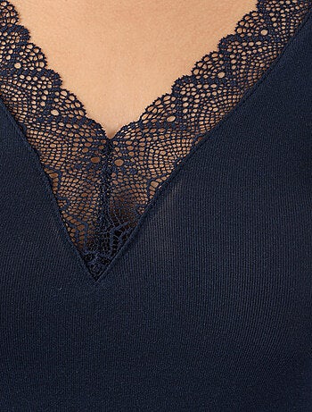 T-shirt dentelle manches longues Thermolactyl Sensitive - Damart