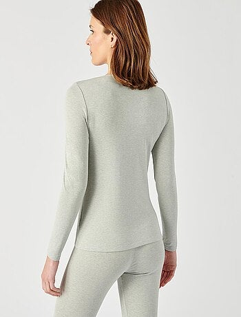 T-shirt dentelle manches longues Thermolactyl Sensitive - Damart