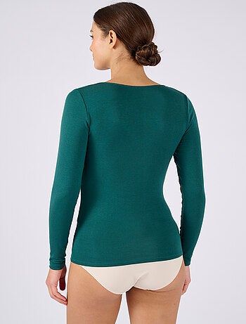 T-shirt dentelle manches longues Thermolactyl Sensitive - Damart